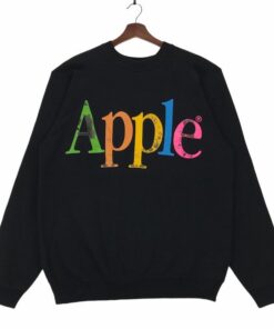 apple sweatshirt 80s