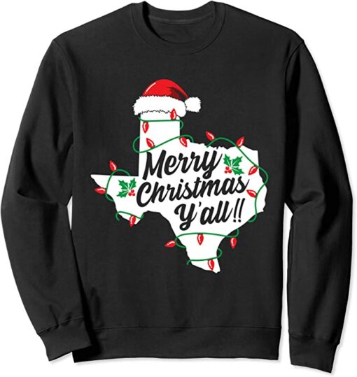 merry christmas y'all sweatshirt