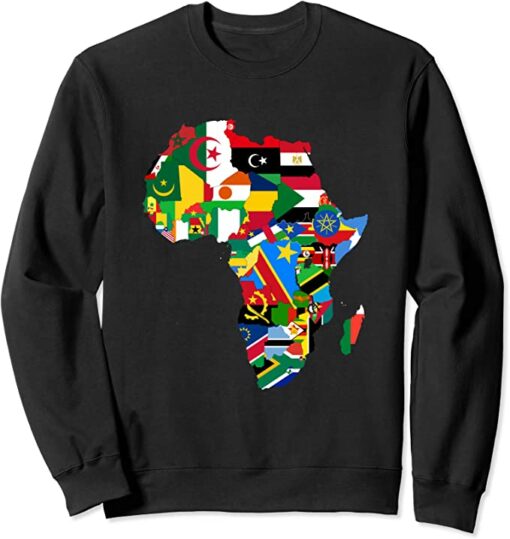 africa continent sweatshirt