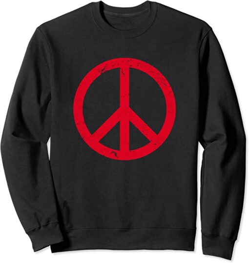 peace symbol sweatshirt