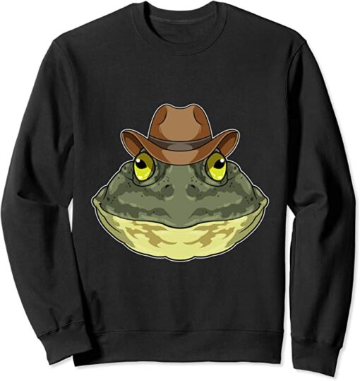 cowboy frog sweatshirt