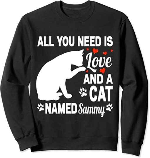 personalized cat sweatshirt