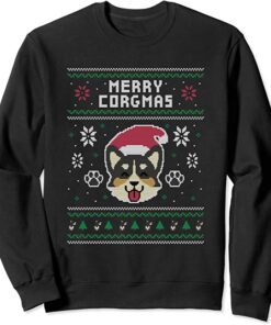 corgi christmas sweatshirt