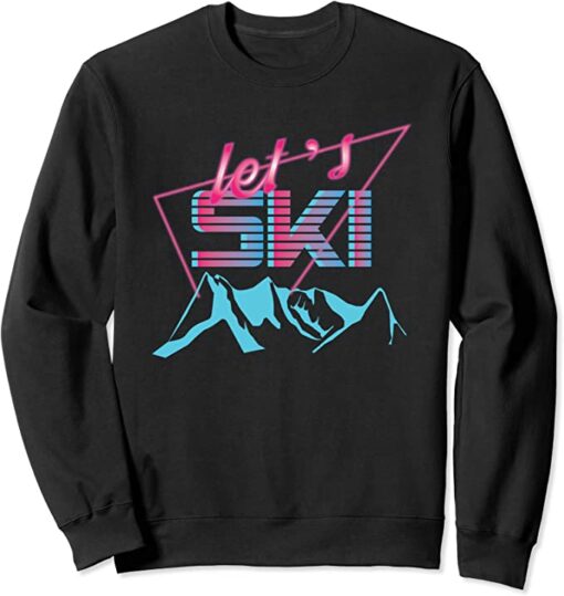 retro ski sweatshirt