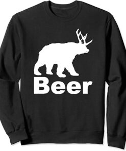 beer bear deer sweatshirt