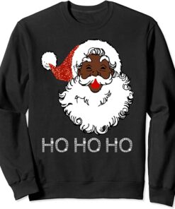 black santa sweatshirt