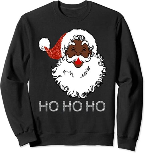 black santa sweatshirt