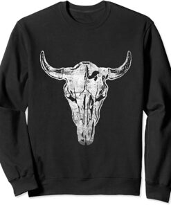 cow skull sweatshirt