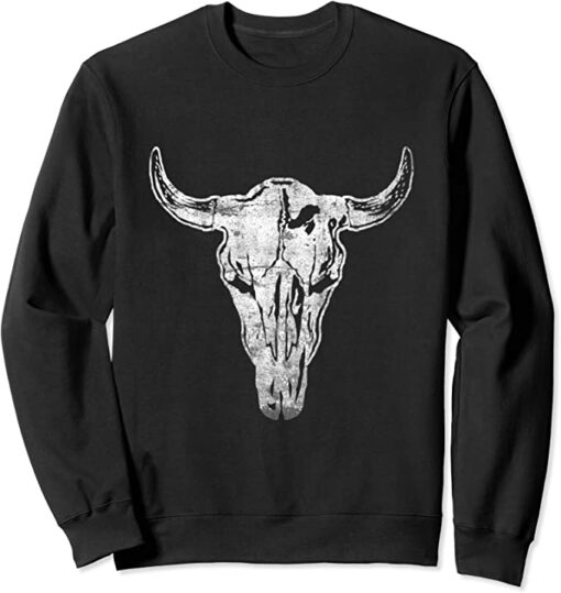 cow skull sweatshirt