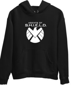 hoodie with shield