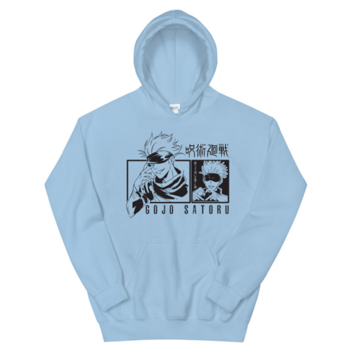 blue anime hoodie