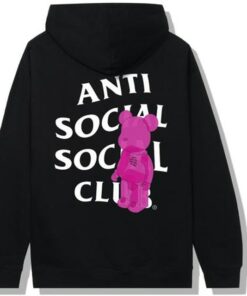 anti social social club bearbrick hoodie