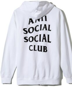 anti social club zip up hoodie
