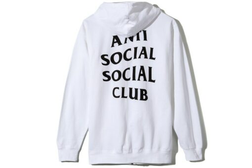 anti social club zip up hoodie
