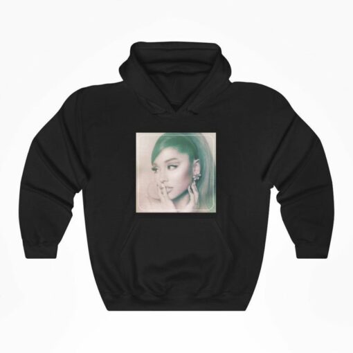 ariana grande hoodie positions