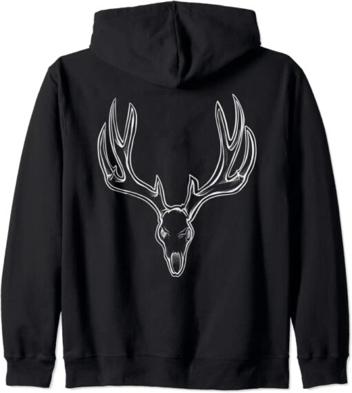 deer gray hoodie