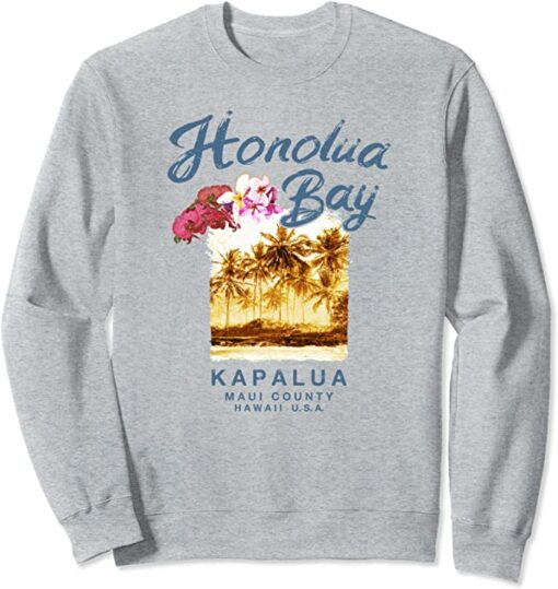 sweatshirt hawaiian design