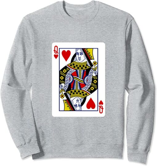 queen card sweatshirt