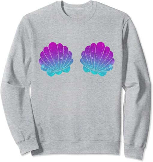 mermaid shell sweatshirt