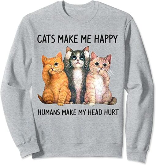 cat sweatshirts for humans