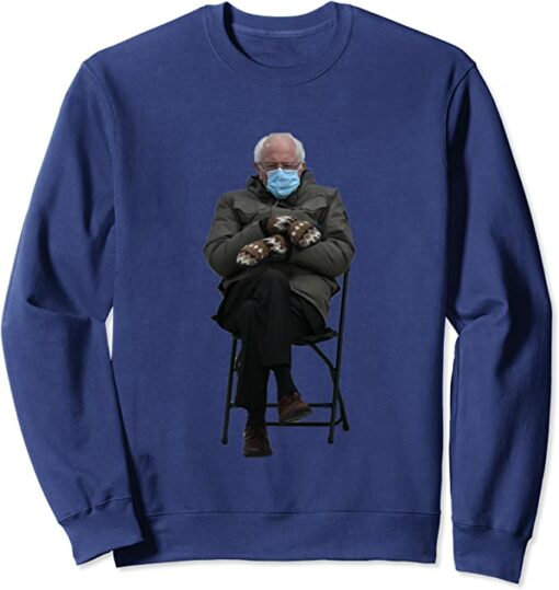 bernie sanders mittens sweatshirt