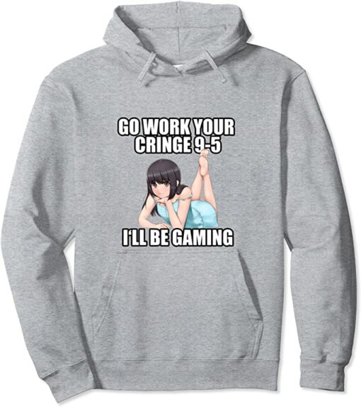 cringe anime hoodie