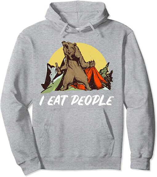 i hate people bear hoodie