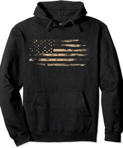 camo hoodie with american flag