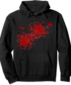 blood splatter hoodie