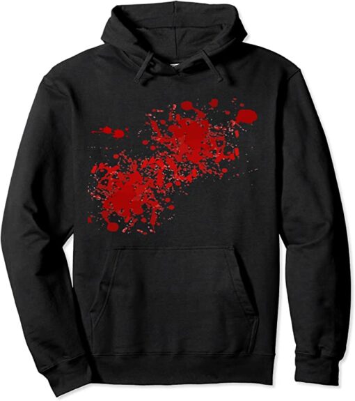 blood splatter hoodie