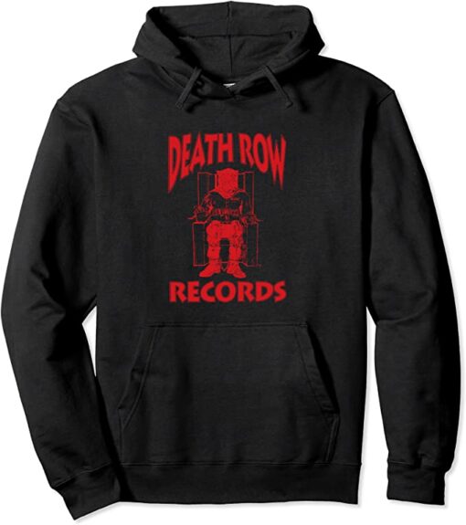 death row records hoodie red