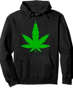 weed leaf hoodie