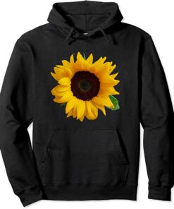 sunflower embroidered hoodie