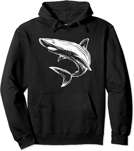 great white shark hoodie