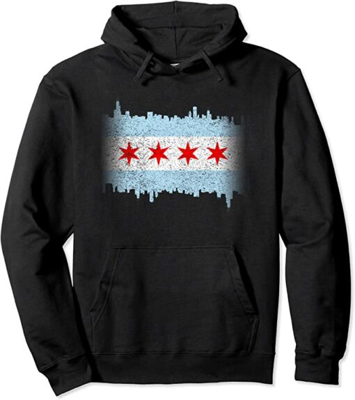 chicago flag hoodies