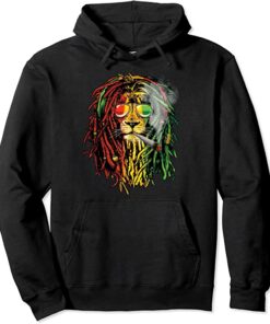 rasta lion hoodie