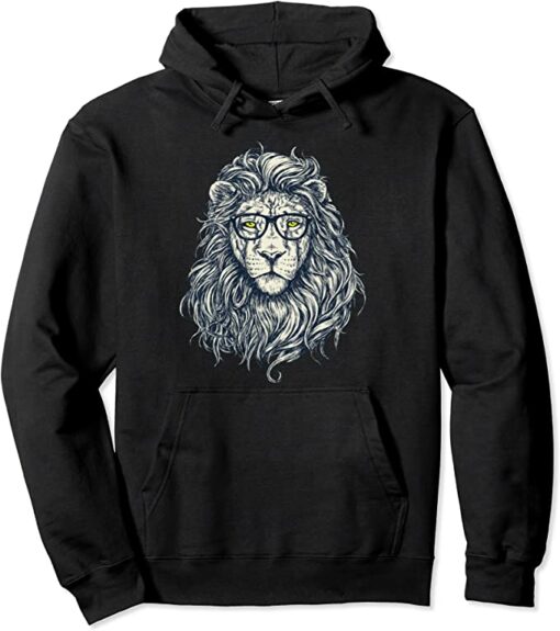 lion face hoodie