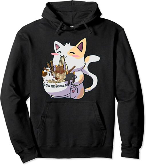 ramen cat hoodie