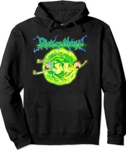 rick and morty pullover hoodie