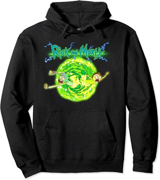 rick and morty pullover hoodie