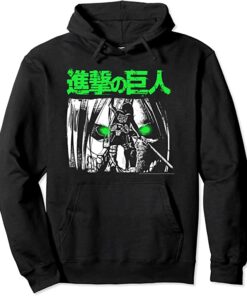 attack on titan hoodie green