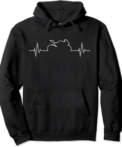 motorcycle heartbeat hoodie