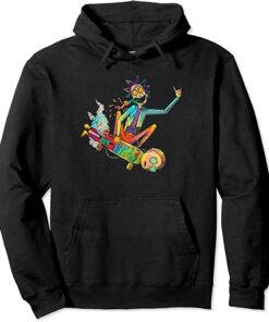 trippy rick and morty hoodie
