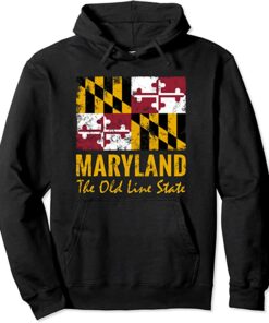 maryland state flag hoodie