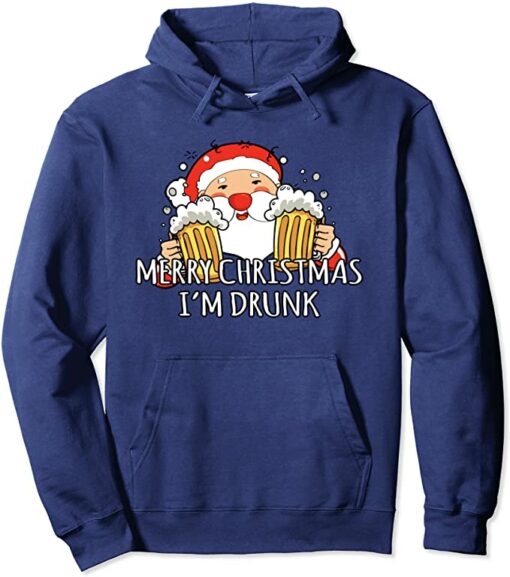 merry christmas i'm drunk hoodie