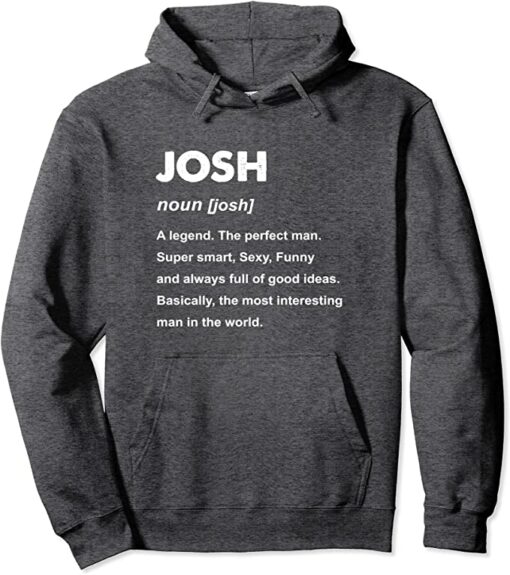 josh a hoodie