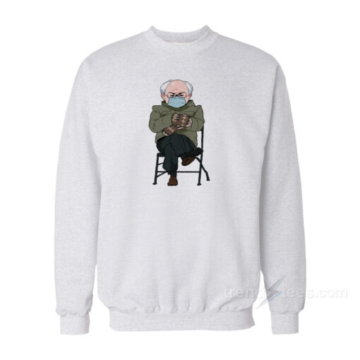 bernie with mittens sweatshirt