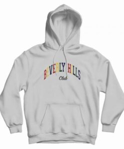 beverly hills hoodie rainbow