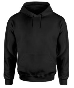 plain black pullover hoodie