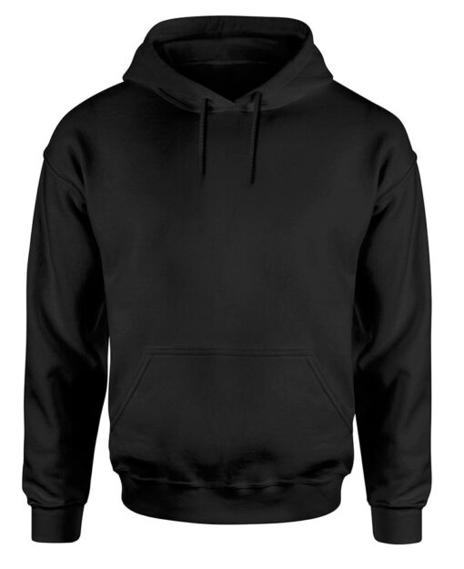 plain black pullover hoodie